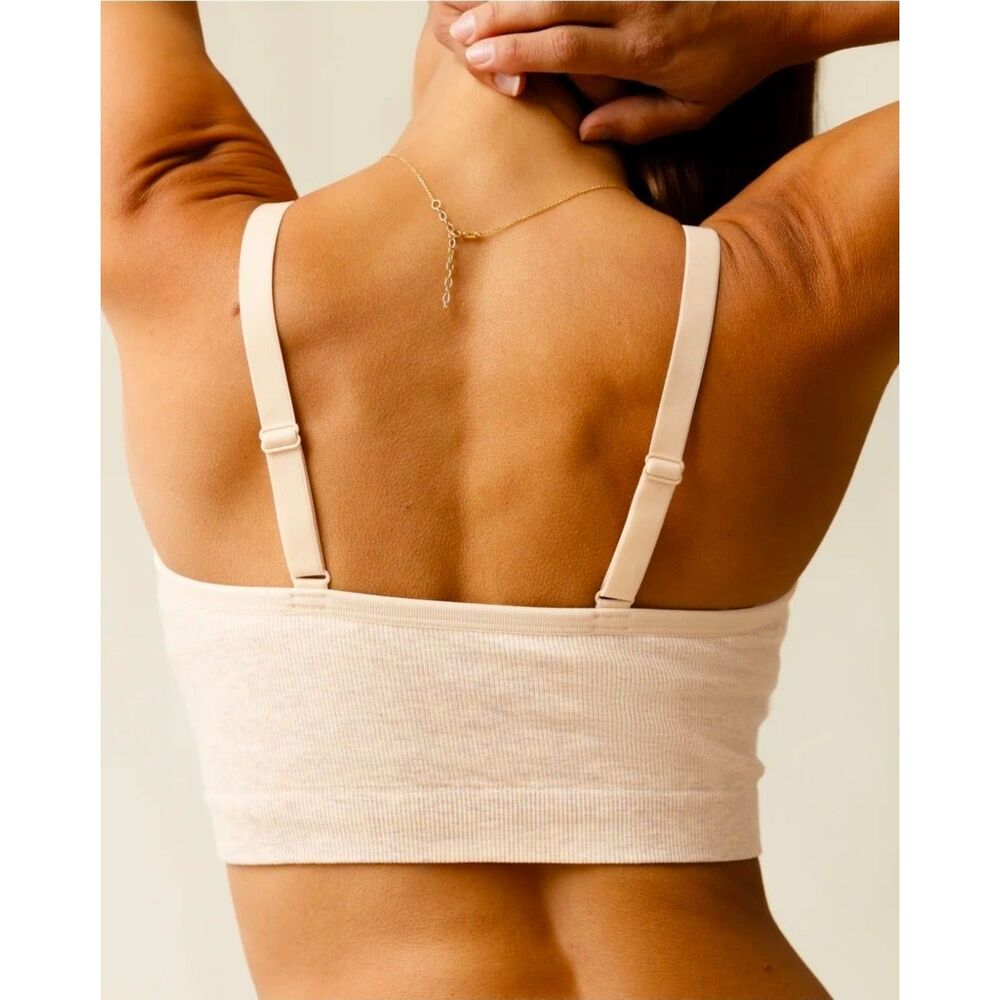 Kindred Bravely Sublime Hands-Free Pumping Bra L Busty - G Nude Bamboo Blend - Picture 3 of 11